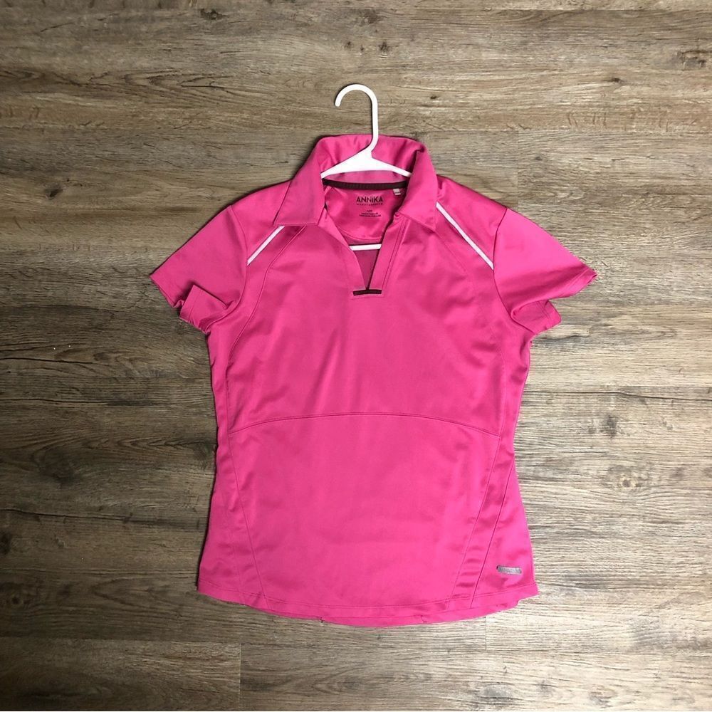 Annika Cutterbuck Women’s Pink Golf Polo Size M